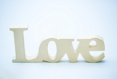 Volumetric letters loveの写真素材