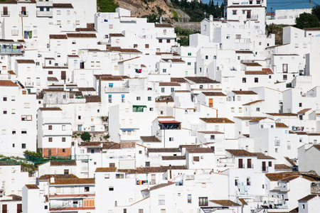 houses in the white villages of Andalusia, Spainの写真素材