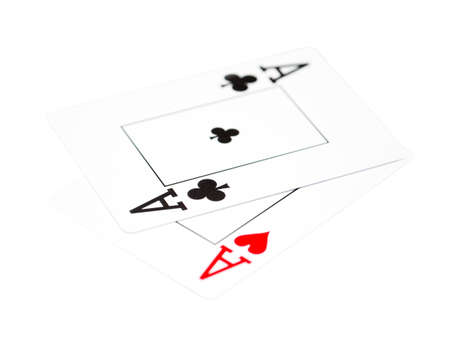 playing cards isolated on a white background