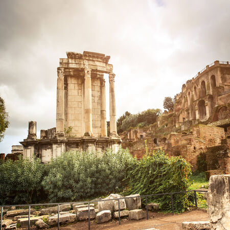 Roman Forum in Rome, Italyの写真素材