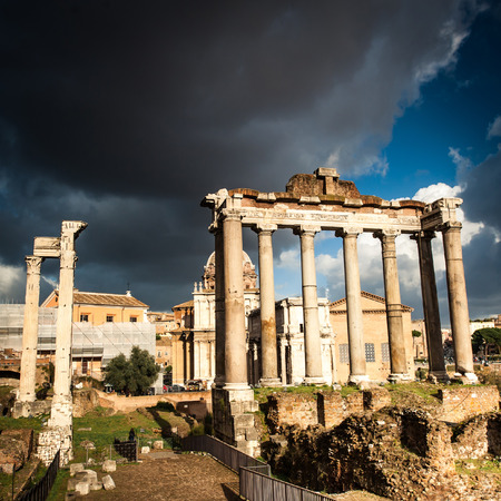 Roman Forum in Rome, Italyの写真素材