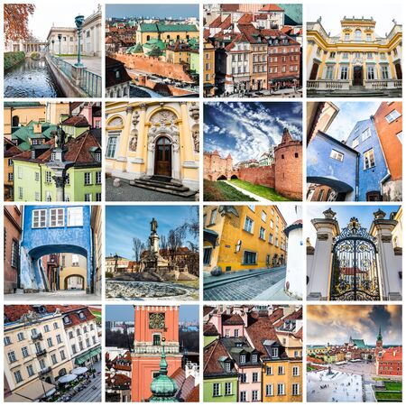 collage of photos from Warsawのeditorial素材