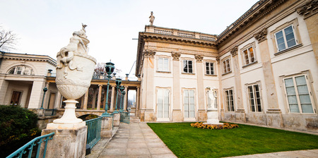 The Lazienki palace in Lazienki Park, Warsaw. Lazienki Krolewskie.のeditorial素材