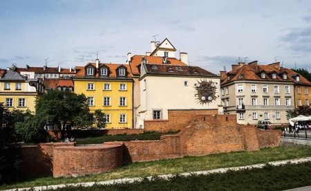 Warsaw, Poland - june 20, 2015: Barbakan - the historic part of Warsaw in Polandのeditorial素材