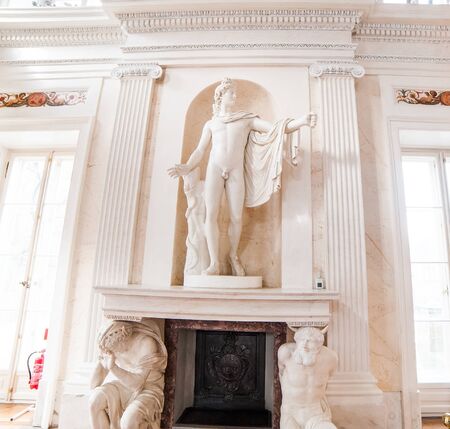 Warsaw, Poland - november 09, 2014:  Palace Lazienki - public Museum in Warsaw. Seat of Polish king - Poniatowski.のeditorial素材