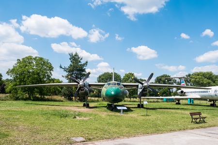 Krakow, Poland - July 02, 2015: plane in Aviation Museum exhibition in Krakowのeditorial素材