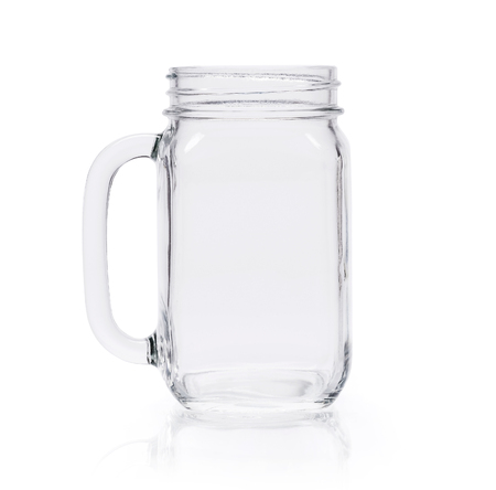 Isolated transparent glassy beer cupの写真素材