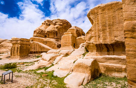 The Sandstone Landscape in Jordan, Petraの写真素材