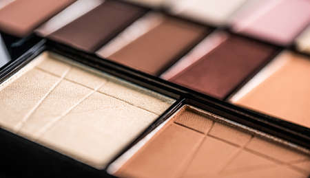 Close up view of beautiful eye shadow paletteの写真素材