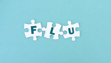 Jigsaw puzzle pieces in a row for inscription, 3 piecesの写真素材