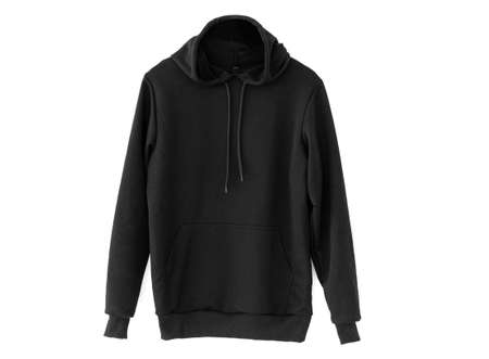 Comfortable black hoodieの写真素材
