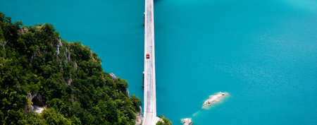 Canyon lake Piva, Montenegro