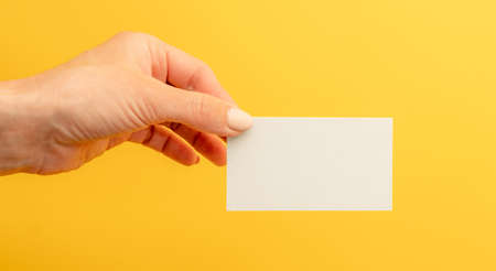 Business card with copy space