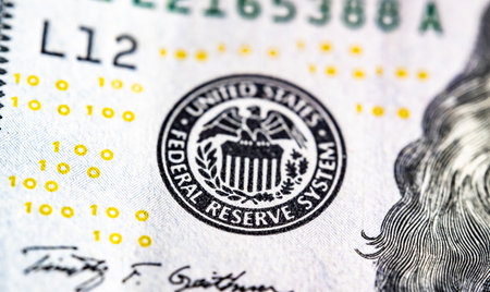 Macro view of one hundred dollars bill