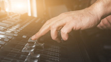 Recording studio mixing console