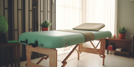 table for Healthy Massage in clinic massage roomの素材