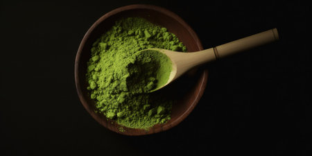 Matcha green tea powder, generative AIの素材