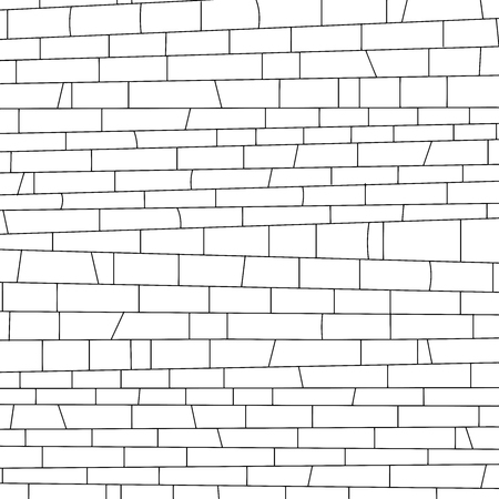 brickwork. Vector illustration. black and white textureのイラスト素材