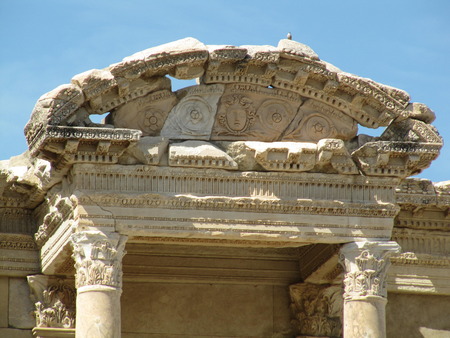 Macro image of the ruins of the ancient city of Ephesus. Turkeyの写真素材