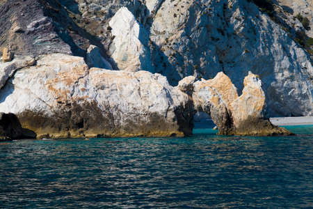 Famous Lalaria beach at Skiathos island in Greece