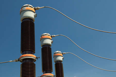 High voltage isolation with ceramic body on blue sky