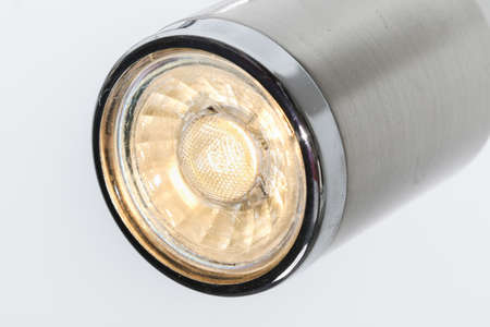 Led light bulb on the white