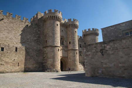 Palace of the Grand Master of the Knights of Rhodes island Greeceの写真素材