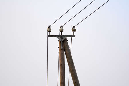 Electrical wiring stanchionの写真素材