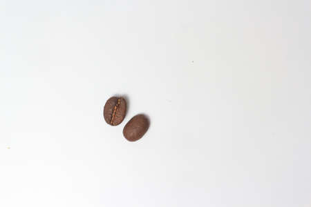 Coffee beans on white background. Coffee beans on white backgroundの写真素材