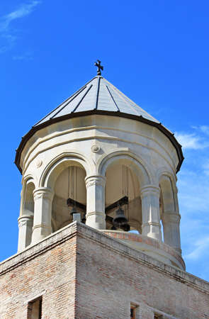 Dome of bell tower of Svetitskhoveli Cathedral in Mtskheta, Georgia