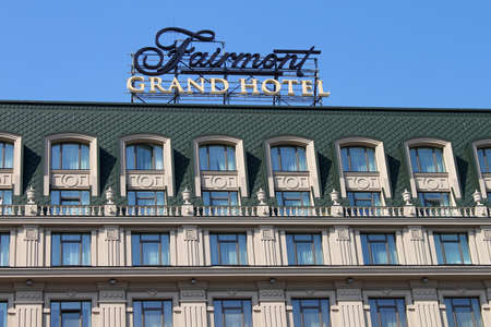 KYIV, UKRAINE - MARCH 29, 2012 -New 5-stars hotel of Fairmont chain was opened on March 29, 2012 in Kyiv, Ukraine. There are 258 rooms including 54 luxury suitesのeditorial素材