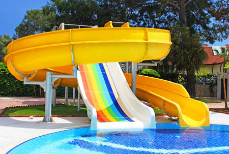 Aquapark slides, Turkeyのeditorial素材