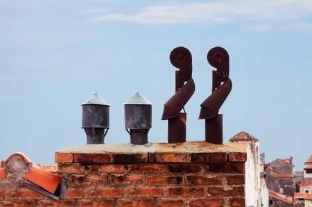 Detail of an old house seen from the town wall of Dubrovnik, Croatiaの写真素材