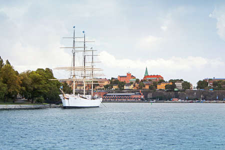 Sailing vessel  Af Chapman   constructed in1888  on Skeppsholmen in Stockholm, Swedenの写真素材