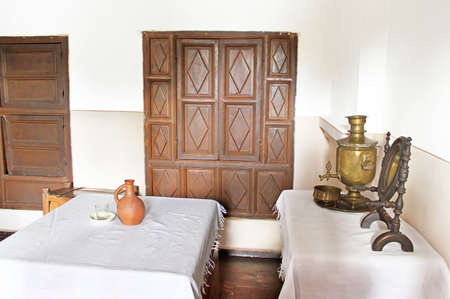 Interior of the House Museum of Joseph Stalin where Stalin was born and lived for 4 years. Joseph Stalin was the leader of the Soviet Union from the 1920s until in1953のeditorial素材