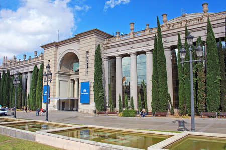 Barcelona Fira Montjuic Hall of Conferences, one of the most important trade show centers in Europe, Barcelona, Spainのeditorial素材