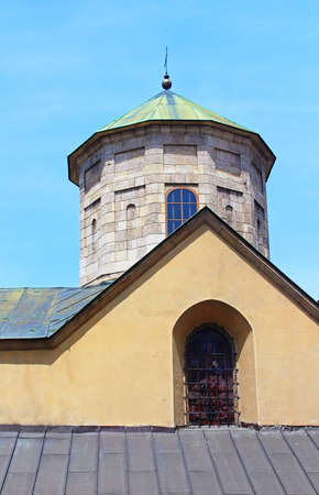 Dome of Armenian Cathedral of the Assumption of Mary in Lviv, Ukraineの写真素材
