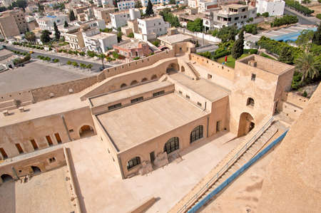 Inside mediaval fortress that nowadays serves as the archaeological museum of Sousse, Tunisia