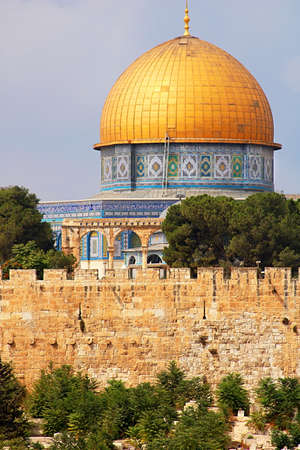 The Dome of the Rock on the Temple Mount in Jerusalem, Israelの写真素材