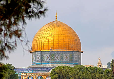 The Dome of the Rock on the Temple Mount in Jerusalem, Israelのeditorial素材