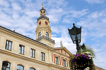 Riga City Council, Latvian: Rigas Dome, is organized by the deputy chairmen, Presidium, City Executive Director, District Executive Directors & the staff of municipal institution, Latviaの写真素材