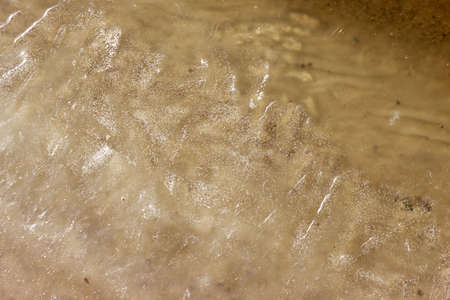 Frozen river. Close up. Detailed