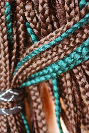 Girl with dreadlocks. Close up viewの写真素材