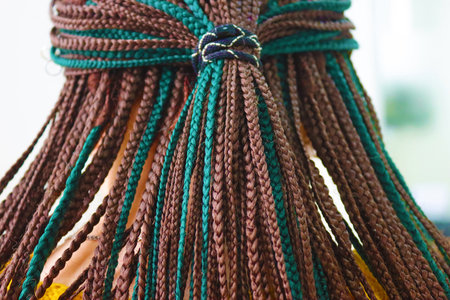 Girl with dreadlocks. Close up view