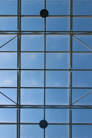 View of Kyiv Zhulyany airport  glass ceiling, Kyiv, Ukraine