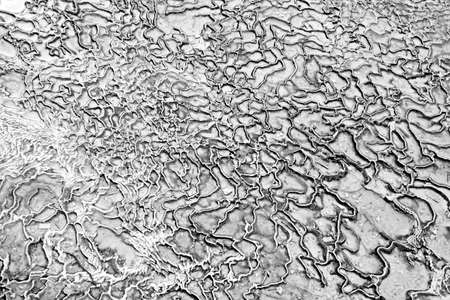 Turkey, Pamukkale, texture, patterns, natural backgroundsの写真素材