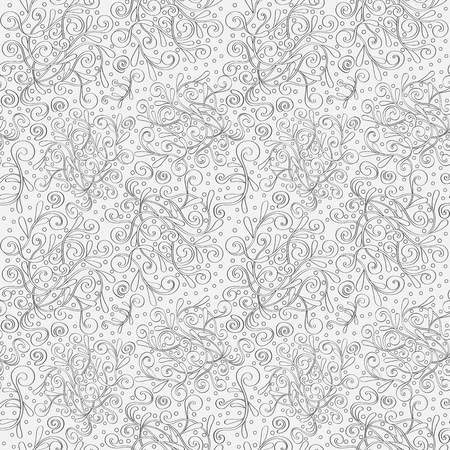 Abstract floral black theme will look especially good on the fabric, slightly mysteriously appears.のイラスト素材