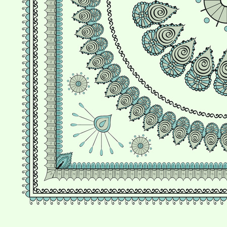 Cute design suitable for repainting suitable for tablecloths, bandanas, blankets. Can be used in parts.のイラスト素材