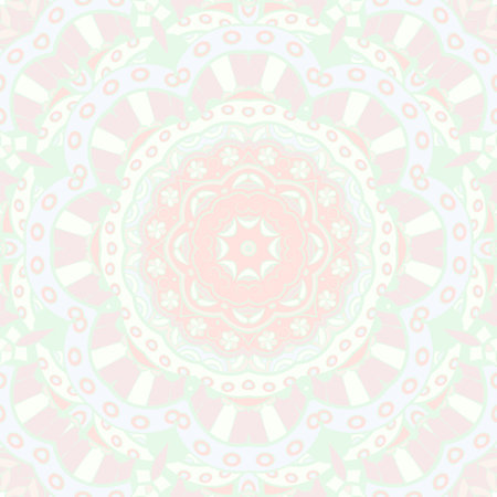 Seamless tile texture. Tracery mehndi design image. pastel. Ethnic doodle art. Curved doodling picture. Vector.のイラスト素材