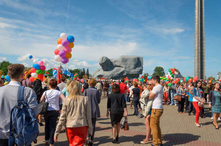 Brest, Belarus - May 9, 2015: Parade in the 70th Victory Day in the Great Patriotic War on May 9 in Brestのeditorial素材